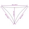 vidaXL Sunshade Sail Oxford Fabric Triangular 5x6x6 m Dark Green