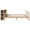 vidaXL Bookcase Bed without Mattress 180x200 cm Super King Solid Wood Pine