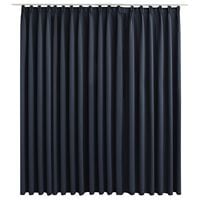 vidaXL Blackout Curtain with Hooks Anthracite 290x245 cm