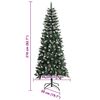 vidaXL Artificial Christmas Tree with 300 LEDs with Stand Green 210 cm