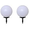 vidaXL Outdoor Pathway Lamps 2 pcs LED 40 cm with Ground Spike