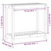 vidaXL Potting Table with Shelf 82.5x35x75 cm Solid Wood Douglas