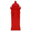 vidaXL Pillar Letterbox Aluminium Vintage Style Rustproof Red