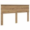 vidaXL Bed Frame Artisian Oak 160 x 200 cm Solid Pine Wood