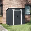 vidaXL Garden Shed Anthracite Steel