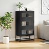 vidaXL Highboard Black 68x39x123 cm Steel
