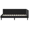vidaXL Corner Bed Frame with Headboard Black 90 cm x 200 cm Velvet