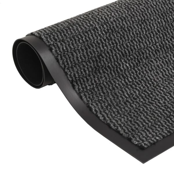 vidaXL Dust Control Mats 2 pcs Rectangular Tufted 120x180 cm Anthracite