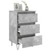 vidaXL Bedside Cabinets 2 pcs Concrete Grey 40x35x69 cm Engineered Wood