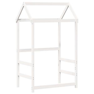 vidaXL Kids' Bed Roof White 118x70x176.5 cm Solid Wood Pine