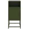 vidaXL Bedside Cabinets 2 pcs Olive Green 36x39x78 cm Steel