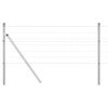 vidaXL Outdoor Euro Fence Ground Fix 25 x 0.6 m Galvanised Steel Mesh