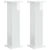 vidaXL Plant Stand 2 pcs High Gloss White 30.5 x 30 x 100.5 cm