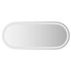 vidaXL LED Bathroom Mirror Transparent 90 x 40 cm Tempered Glass