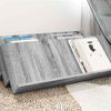 vidaXL Magazine Rack Grey Sonoma 90 x 53 x 28.5 cm Engineered Wood