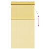 vidaXL Roller Blind with Curtains Manual Yellow 110 x 220 cm Bamboo