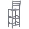 vidaXL 5 Piece Outdoor Bar Set Grey Solid Acacia Wood