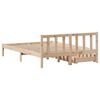 vidaXL Bed Frame without Mattress 120x190 cm Small Double Solid Wood Pine