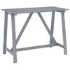 vidaXL 5 Piece Outdoor Bar Set Grey Solid Acacia Wood