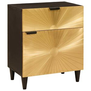 vidaXL Bedside Table with Drawer 50 x 33 x 60 cm Solid Mango Wood