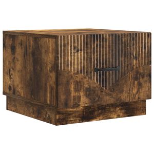 vidaXL Coffee Table Smoked Oak 49 x 50 x 37 cm Engineered Wood