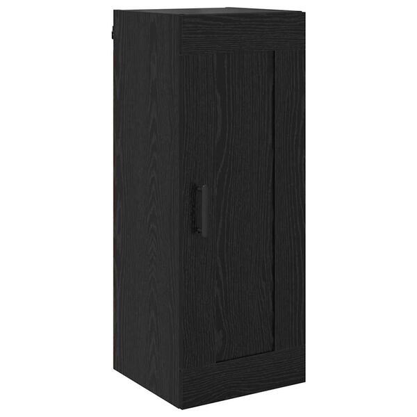 vidaXL Wall Mounted Cabinet Black Oak 34.5 x 34 x 90 cm