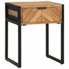 vidaXL Bedside Cabinet Brown 40 x 35 x 50 cm Solid Acacia wood