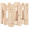 vidaXL Garden Planter with Fence Design 30x30x30 cm Solid Wood Pine