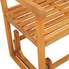 vidaXL Glider Bench Brown 110 x 59 x 97 cm Solid Acacia Wood