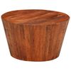vidaXL Coffee Table Ø 52x30 cm Solid Rough Wood Mango