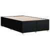vidaXL Bed Frame without Mattress Black Double Fabric
