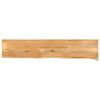vidaXL Table Top Live Edge 180x30x3,8 cm Solid Wood Mango