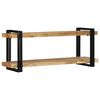 vidaXL Wall Shelf 110x33x45 cm Solid Rough Wood Mango