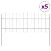 vidaXL Garden Fence WOERDEN 5 pcs 8.5 x 0.6 m Powder-coated Steel