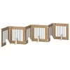 vidaXL Foldable Dog Gate with Stands 6 pcs Artisan Oak 362 cm