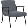 vidaXL Armchair Dark Grey 59 x 75 x 78 cm Velvet