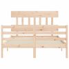 vidaXL Bed Frame without Mattress 120x200 cm Solid Wood