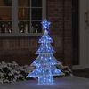 vidaXL Christmas Tree with 100 LEDs Blue 122 cm Acrylic