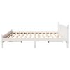 vidaXL Bed Frame without Mattress White 180x200 cm Super King Solid Wood Pine