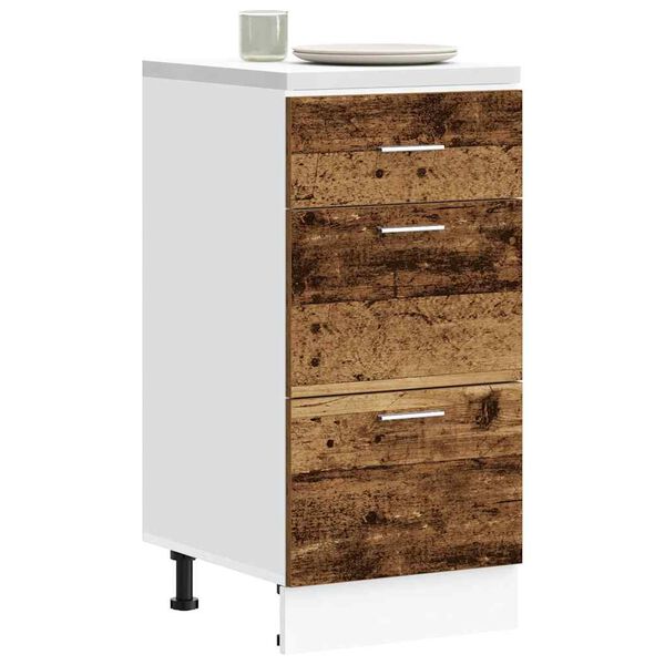 vidaXL Bottom Cabinet Lyon Old Wood 40x46x81.5 cm Engineered Wood