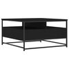 vidaXL Coffee Table Black 80x80x45 cm Engineered Wood