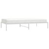 vidaXL Metal Bed Frame without Mattress White 107x203cm