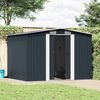 vidaXL Garden Storage Shed Anthracite Steel 257x205x178 cm