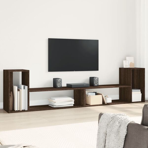 vidaXL TV Cabinets 2 pcs Brown Oak 100x30x50 cm Engineered Wood