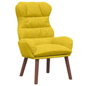 vidaXL Armchair Yellow 69 x 74 x 93 cm Velvet