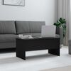 vidaXL Coffee Table Black 102x50.5x46.5 cm Engineered Wood
