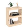 vidaXL Book Cabinet/Room Divider 60x30x71.5 cm Solid Wood Pine