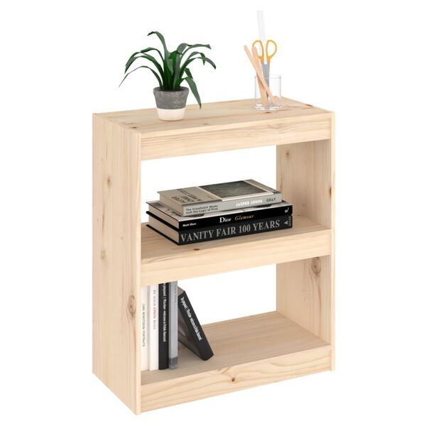 vidaXL Book Cabinet/Room Divider 60x30x71.5 cm Solid Wood Pine