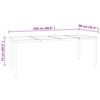 vidaXL 9 Piece Outdoor Dining Set Steel