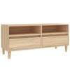 vidaXL TV Cabinet Sonoma Oak 100x34,5x44,5 cm Engineered Wood